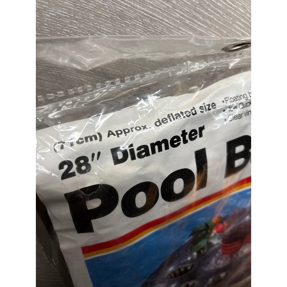 Vintage 1985 Intex Pool Bar Inflatable Floating‎ 8 Drink Holder Ice Bucket Retro